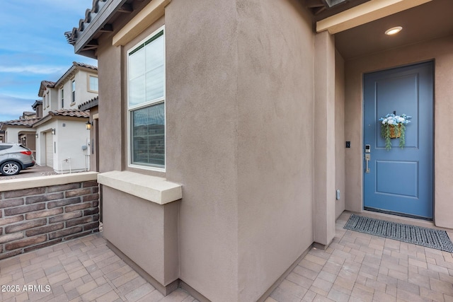 21241 E Superstition Dr, Queen Creek, AZ 85142 - entrance to property featuring stucco siding