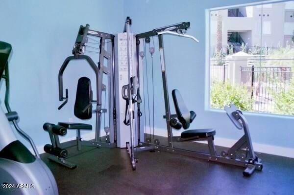 view of workout room