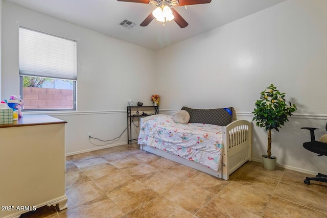16559 W Lincoln St, Goodyear, AZ 85338 - bedroom with baseboards and a ceiling fan