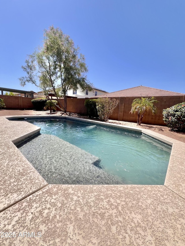 16559 W Lincoln St, Goodyear, AZ 85338 - view of swimming pool with a fenced backyard