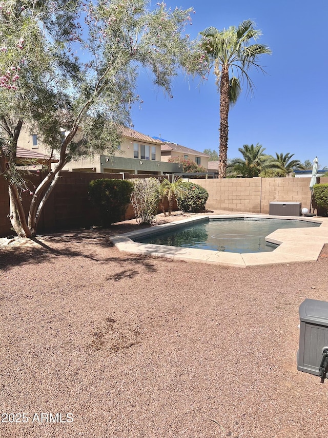 16559 W Lincoln St, Goodyear, AZ 85338 - view of pool with a fenced backyard