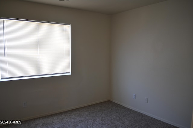 view of carpeted empty room