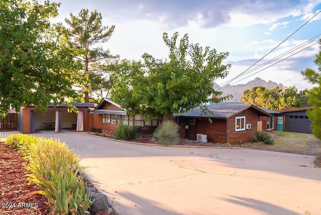 ranch-style home with a garage