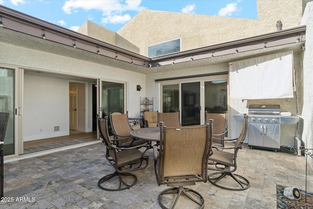 view of patio / terrace featuring a grill