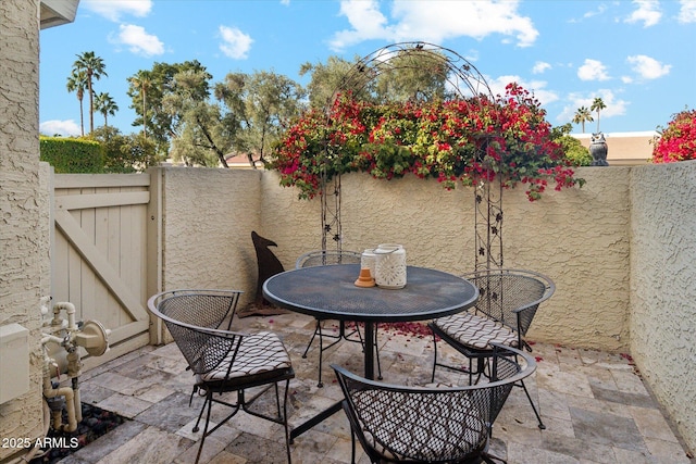 view of patio