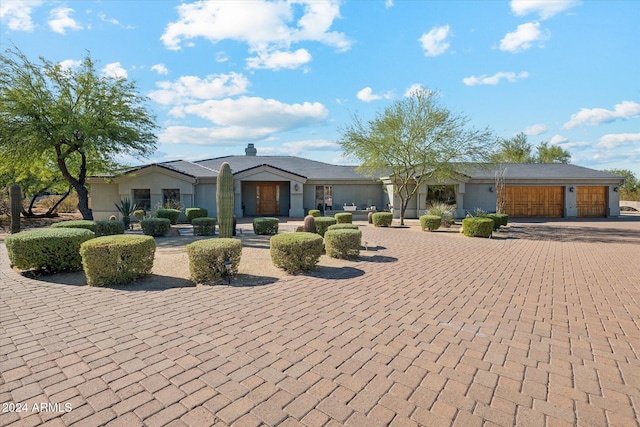 ranch-style house with a garage