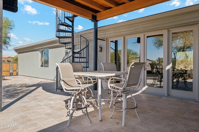 25210 N 90th Way, Scottsdale, AZ 85255 - view of patio / terrace featuring stairs