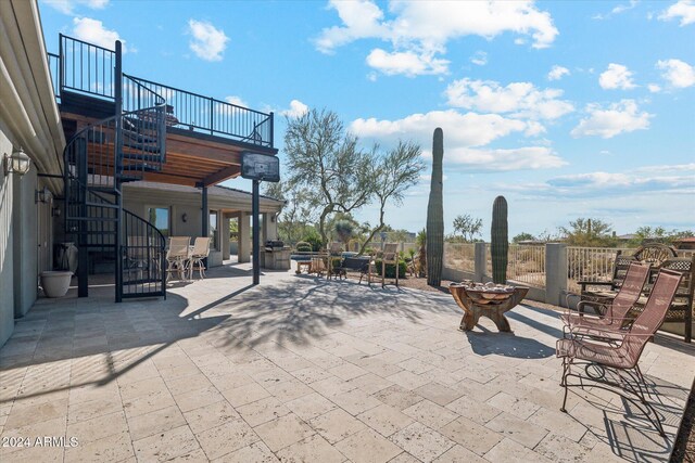 25210 N 90th Way, Scottsdale, AZ 85255 - view of patio / terrace featuring stairs