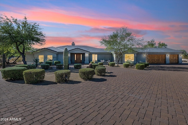 25210 N 90th Way, Scottsdale, AZ 85255 - ranch-style house with curved driveway and a garage