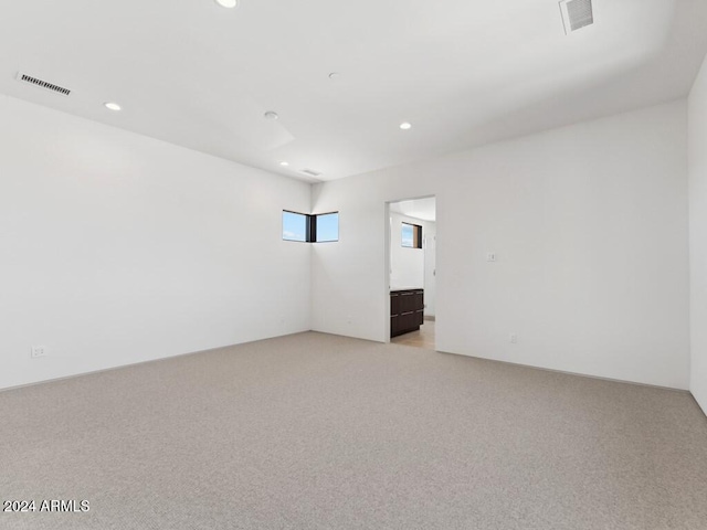 empty room with light carpet