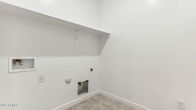 11891 E Cliffrose Ln, Florence, AZ 85132 - laundry room featuring hookup for a washing machine, hookup for a gas dryer, and electric dryer hookup