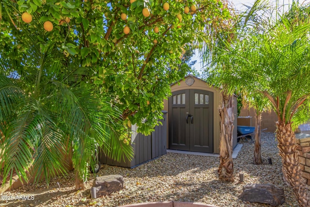 view of outbuilding