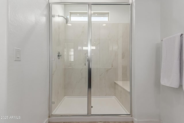656 S Owl Dr, Gilbert, AZ 85296 - bathroom with a marble finish shower