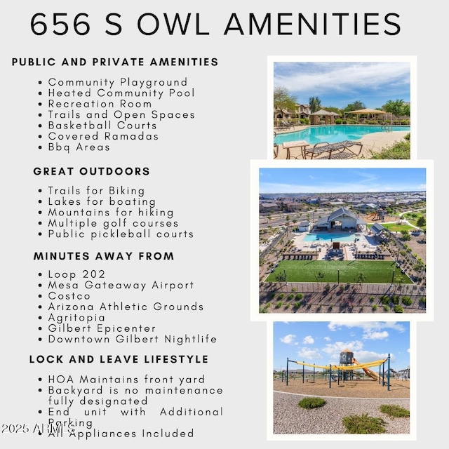 656 S Owl Dr, Gilbert, AZ 85296 - view of a document with a collage of images