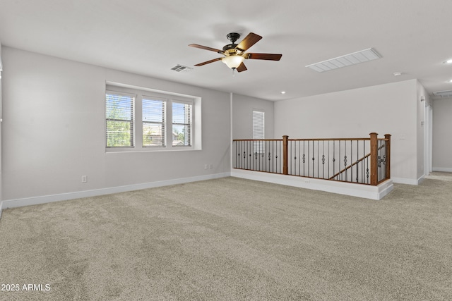 3575 E Gary Way, Gilbert, AZ 85234 - spare room with carpet flooring, ceiling fan, and recessed lighting