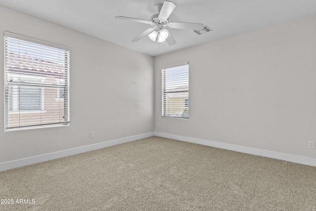 3575 E Gary Way, Gilbert, AZ 85234 - empty room with light colored carpet and ceiling fan
