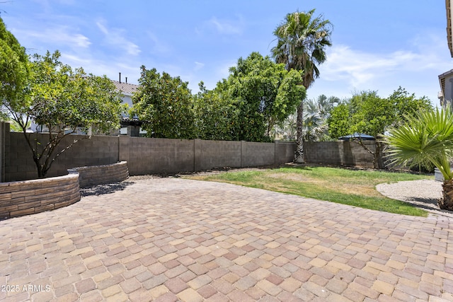 3575 E Gary Way, Gilbert, AZ 85234 - fenced backyard featuring a patio area