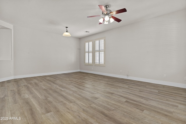 3575 E Gary Way, Gilbert, AZ 85234 - empty room featuring light wood finished floors and ceiling fan