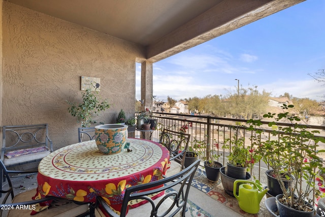 view of balcony