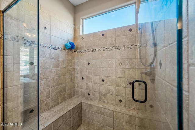 bathroom with walk in shower