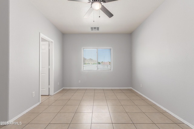 520 E Townley Ave, Phoenix, AZ 85020 - unfurnished room with a ceiling fan, visible vents, and light tile patterned floors