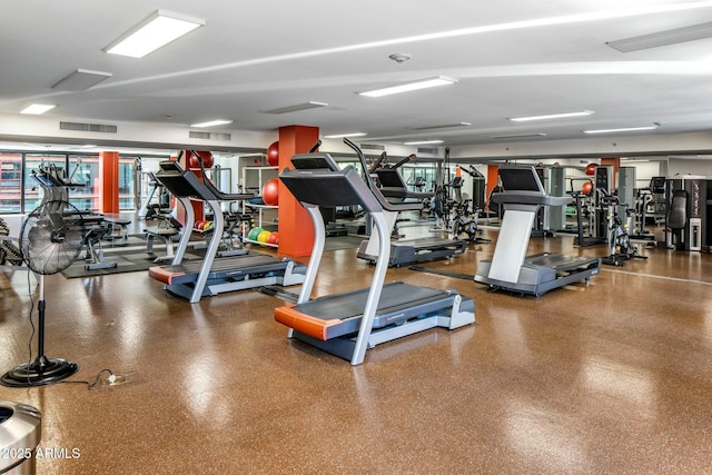 view of exercise room