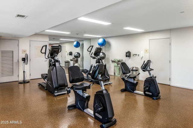 view of exercise room