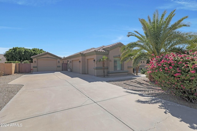 view of front of house featuring a garage