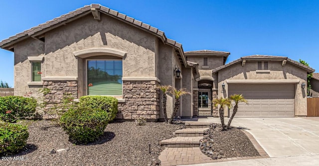 view of front of house featuring a garage