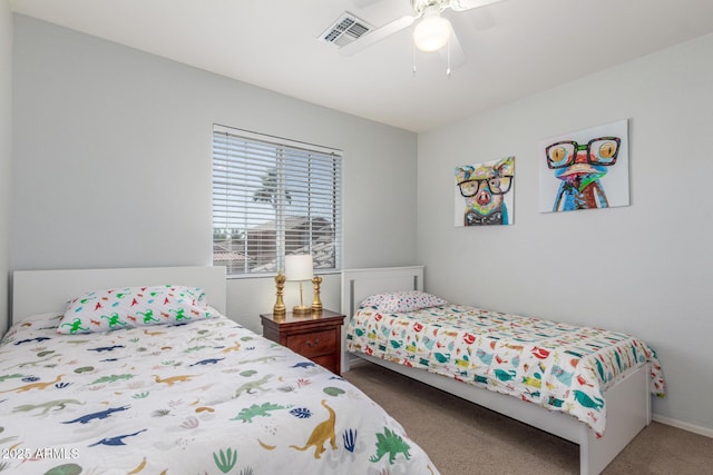 1142 E Mayfield Dr, San Tan Valley, AZ 85143 - bedroom with carpet floors and ceiling fan
