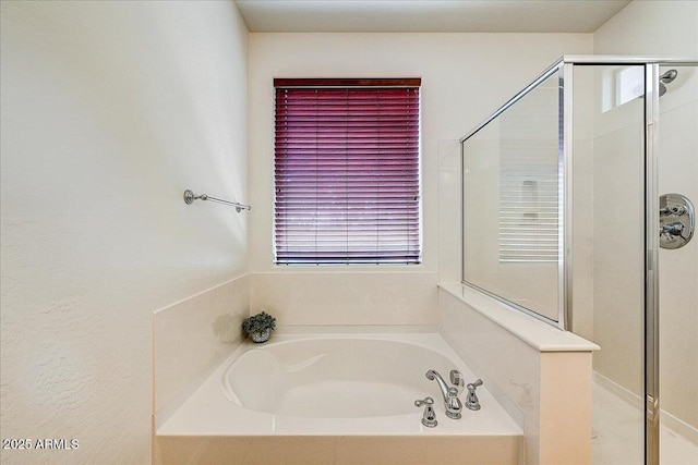 12775 W Lowden Rd, Peoria, AZ 85383 - full bathroom featuring a stall shower and a garden tub