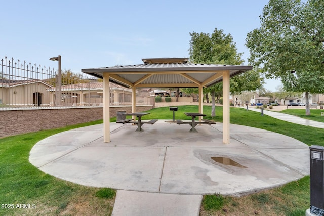12775 W Lowden Rd, Peoria, AZ 85383 - surrounding community with a gazebo, a lawn, and a patio area