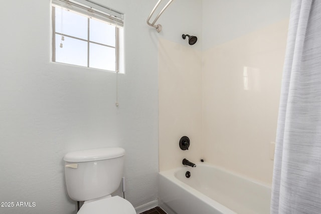 723 E Gemini Pl, Chandler, AZ 85249 - bathroom with shower / bath combo with shower curtain and toilet