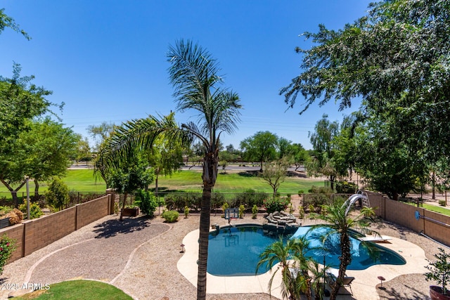 723 E Gemini Pl, Chandler, AZ 85249 - view of swimming pool with a fenced backyard