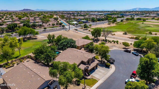 723 E Gemini Pl, Chandler, AZ 85249 - aerial view of residential area with a mountainous background and a golf club