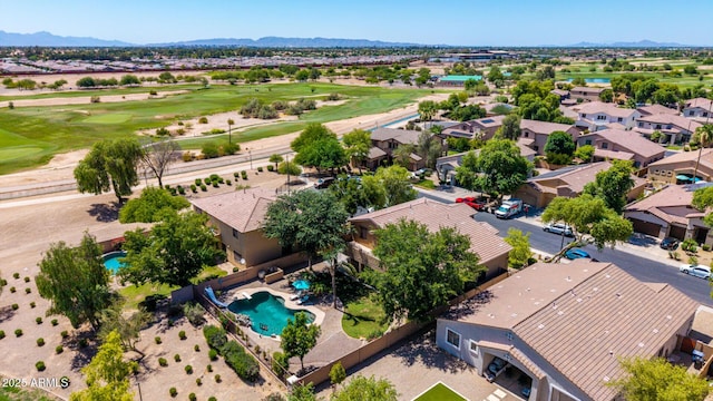 723 E Gemini Pl, Chandler, AZ 85249 - aerial view of residential area with a local golf course and mountains