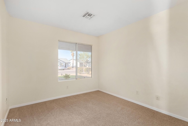 view of carpeted empty room