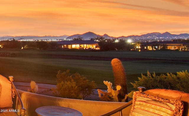 water view featuring a mountain view