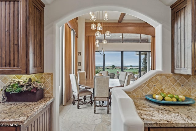 view of dining room