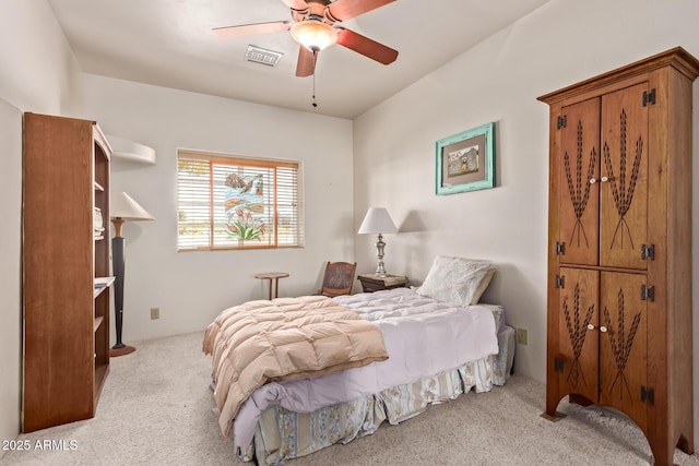 380 N Geneva Estates Rd, Pearce, AZ 85625 - carpeted bedroom featuring a ceiling fan