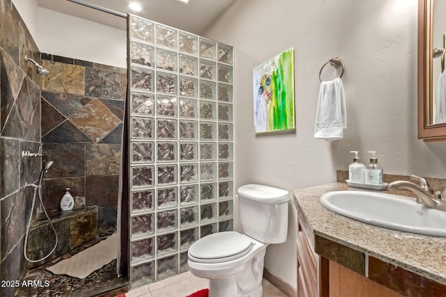 380 N Geneva Estates Rd, Pearce, AZ 85625 - full bath with a walk in shower, vanity, and tile patterned flooring