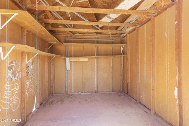 view of storage room