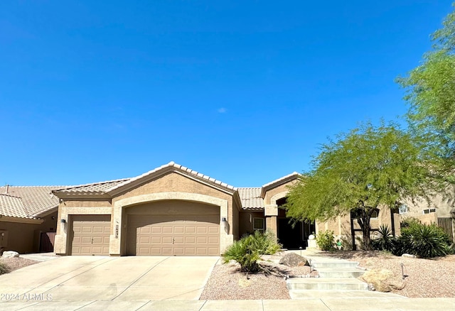 view of front of house featuring a garage