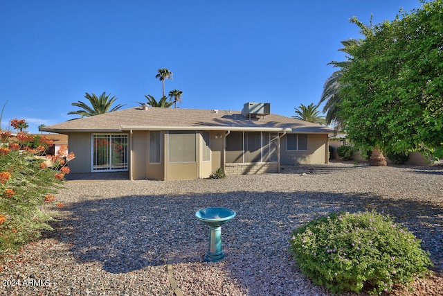 view of front of home with a patio