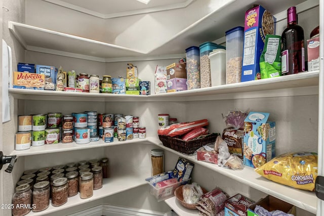 view of pantry