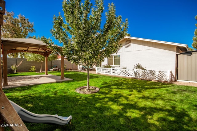 907 E 9th Ave, Mesa, AZ 85204 - view of yard featuring a gazebo and a patio area