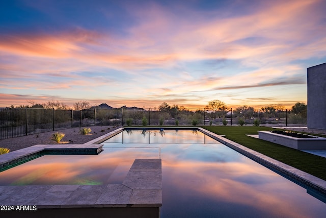 34749 N 83rd Way, Scottsdale, AZ 85266 - view of pool at dusk