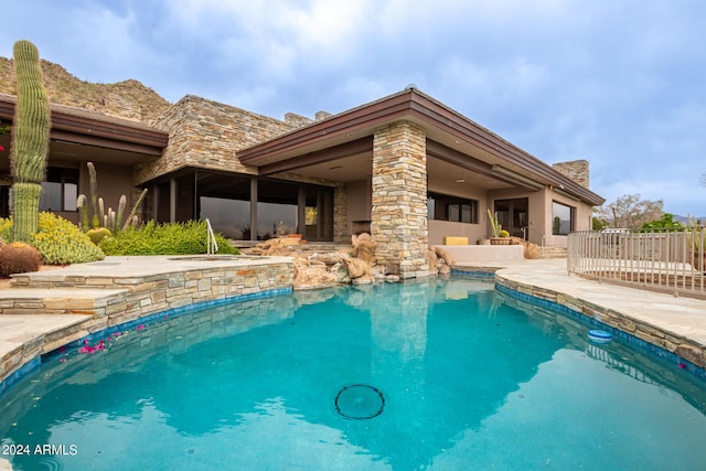 pool featuring a patio