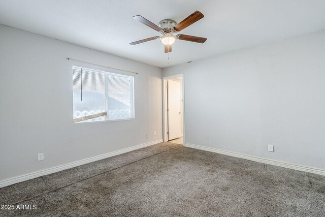 7135 W Flower St, Phoenix, AZ 85033 - carpeted empty room featuring a ceiling fan and baseboards