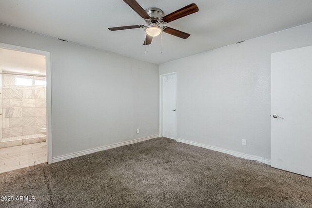 7135 W Flower St, Phoenix, AZ 85033 - spare room with carpet flooring, ceiling fan, and baseboards